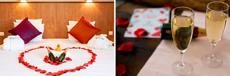 hotel forfait chabada chambre plat